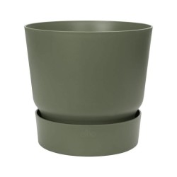 ELHO Pot de fleurs rond Greenville 30 - Extérieur - Ø 29,5 x H 27,8 cm - Vert...