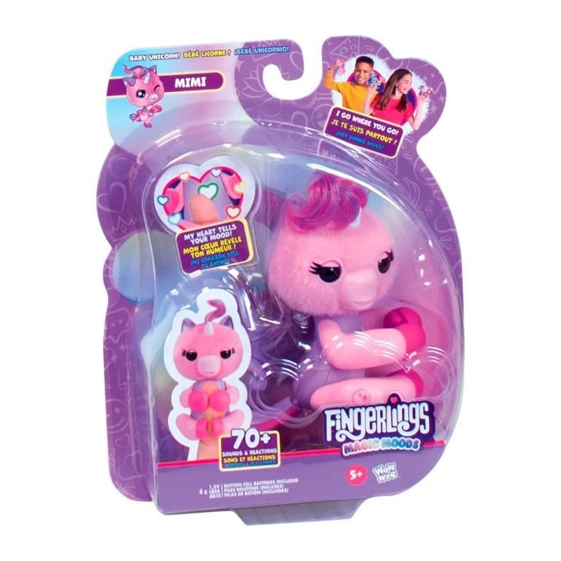 Fingerlings - LANSAY - Magic Moods Mimi la licorne - Jeu de récré - Des 5 ans