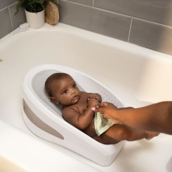 INGENUITY Transat de bain bébé antidérapant transat perforé pour laisser coul...