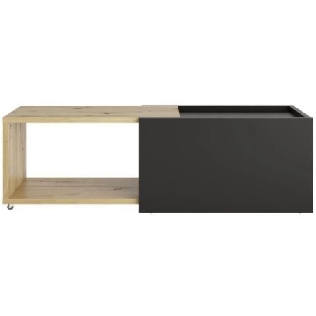 Table basse coulissante - L74,5 x H38,5 x P49,5 cm - Fabriqué en Allemagne - ...