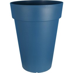 Pot de fleurs - RIVIERA - SOLEILLA - Plastique - H52 x D39 cm - Bleu