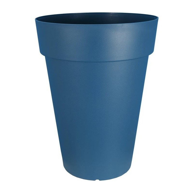 Pot de fleurs - RIVIERA - SOLEILLA - Plastique - H52 x D39 cm - Bleu