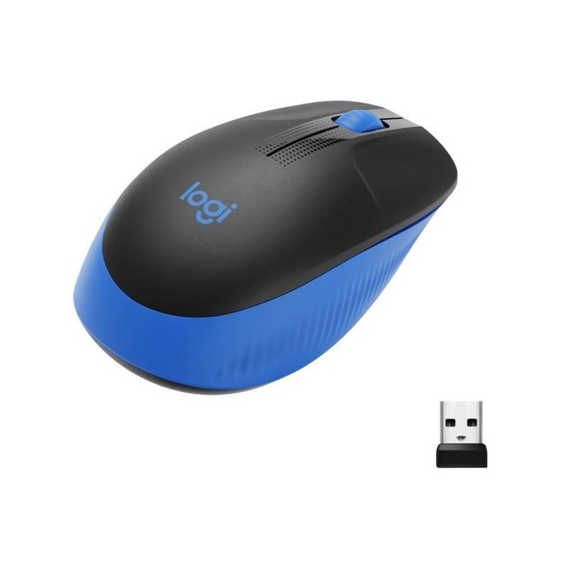 Souris - Sans fil - Logitech - M190 - Bleu