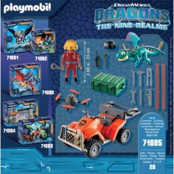 PLAYMOBIL 71085 Dragons Quad & Phil, Dragons Les Neuf Royaumes, 28 pieces, De...