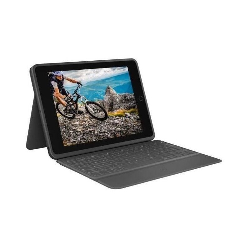 Etui Clavier Ultra-protecteur - LOGITECH - Rugged Folio - Pour iPad 16 & 10e ...
