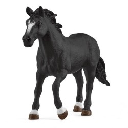 Figurine Cowgirl et Tonneaux de Racing, avec figurine et cheval,