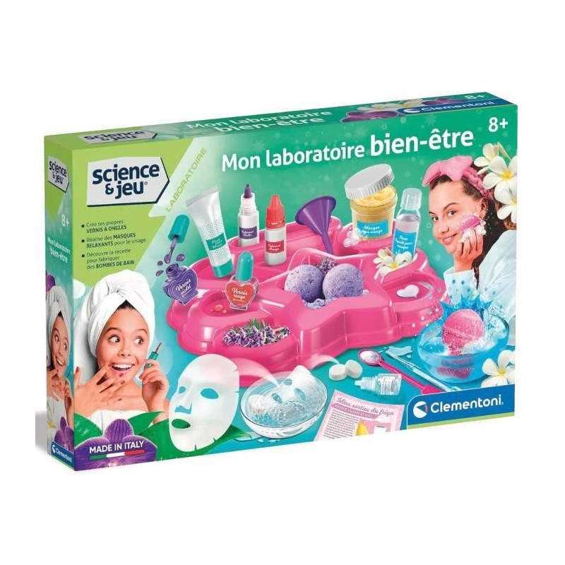 Clementoni - Sciences et Jeu - Mon laboratoire bien-etre - Fabriquer soi-meme...