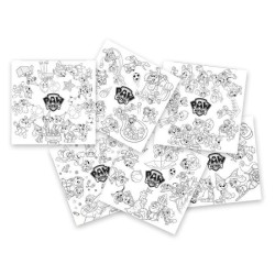 Smoby - Recharge Coloriages pour la Kid table créative - 10 feuilles de color...