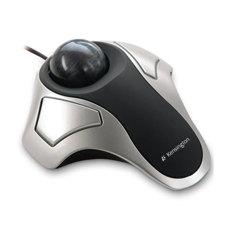 Kensington, Souris TrackBall ergonomique filaire pour PC, Mac, ambidextre, Gris