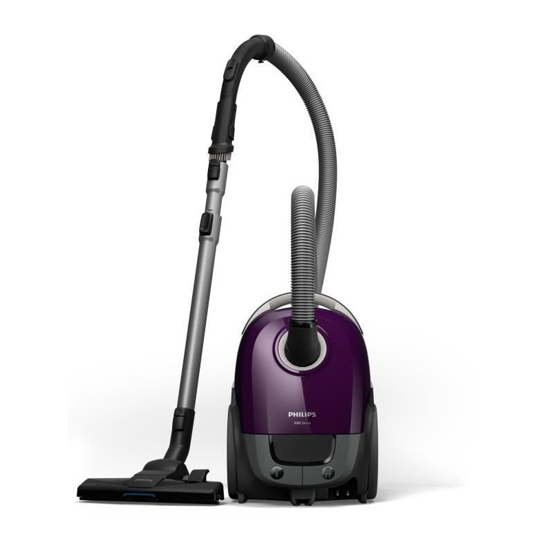 Aspirateur avec sac - PHILIPS - XD3100/06 - Série 3000 Performer Compact - 90...