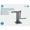 Enrouleur de sangle - HTC EQUIPEMENTS- En acier inoxydable. Avec base magnéti...