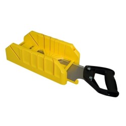 Boite a coupe Holster ABS Plastique + scie a dos integrée - STANLEY - 1-19-80...