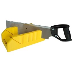 Boite a coupe Holster ABS Plastique + scie a dos integrée - STANLEY - 1-19-80...