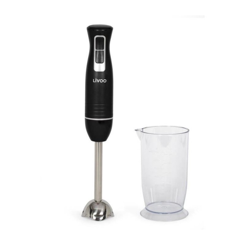 Mixeur plongeant avec bol - LIVOO - DOP245N - 400 W - 2 vitesses - Noir
