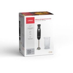 Mixeur plongeant avec bol - LIVOO - DOP245N - 400 W - 2 vitesses - Noir