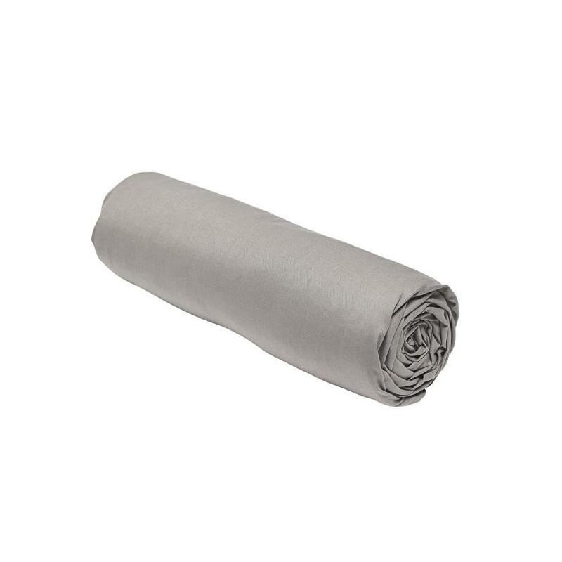 Drap housse TODAY Essential - 140 x 190 cm - 2 personnes - 100% Coton uni - Dune