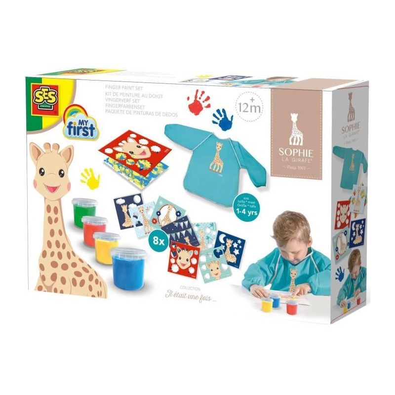 SOPHIE LA GIRAFE Kit de peinture au doigt