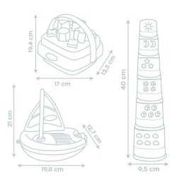 Little Smoby - Coffret éveil et bain - 3 jeux d'éveil - A partir de 12 mois -...