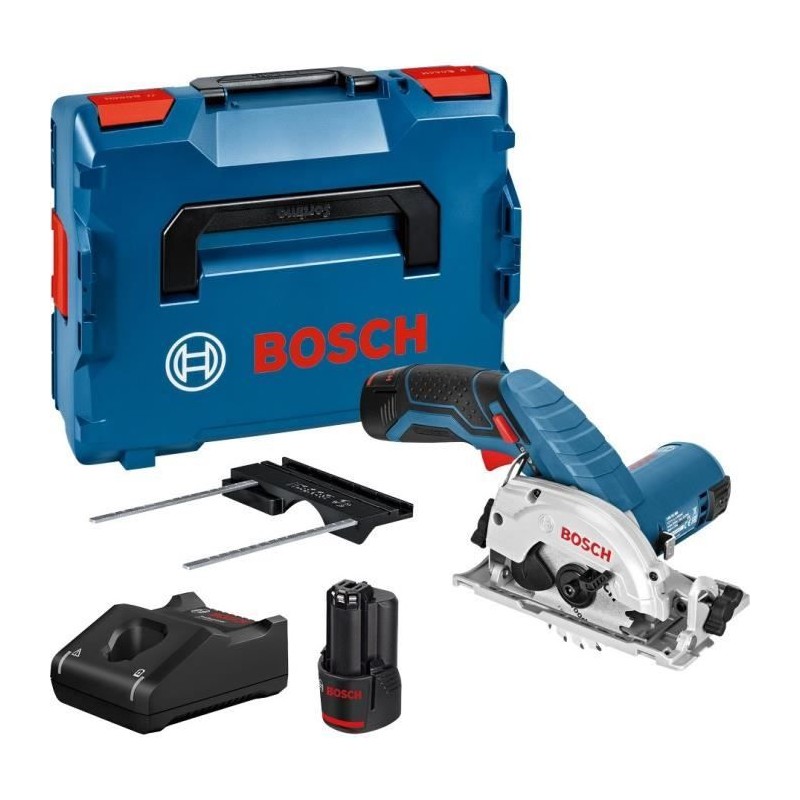 Scie circulaire Bosch Professional GKS 12V-26 + 2 batteries 3,0Ah + L-Boxx - ...