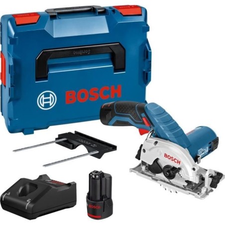 Scie circulaire Bosch Professional GKS 12V-26 + 2 batteries 3,0Ah + L-Boxx - ...