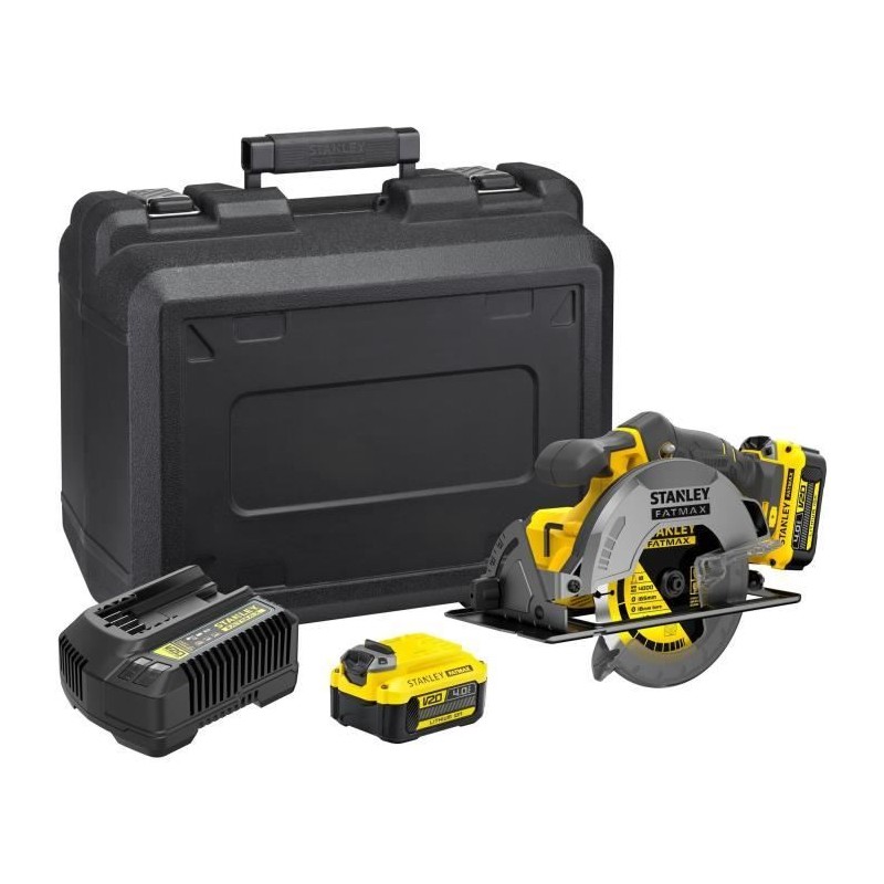 Scie Circulaire - STANLEY FATMAX V20 - SFMCS500M2K-QW - 165 mm - Lithium 18V ...