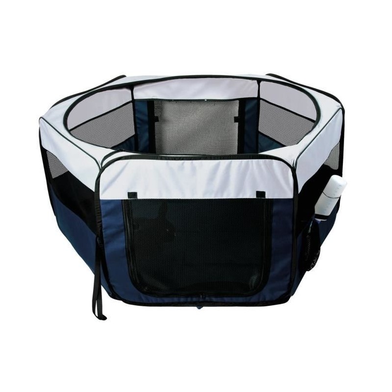 Enclos avec filet/base - TRIXIE - ø 130 × 55 cm - Turquoise / Gris clair