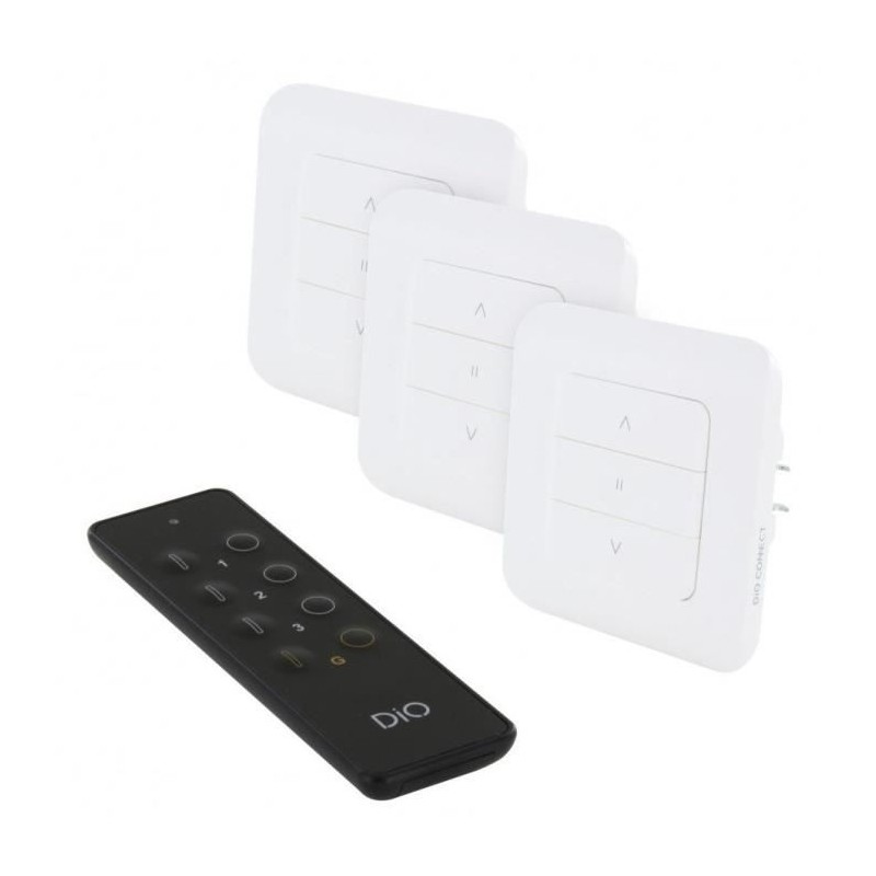 Kit 3 interrupteurs volet et télécommande - DIO CONNECT - REV-KIT-04