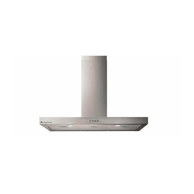 Hotte décorative inox CONTINENTAL EDISON CEHD9058S - 90 cm