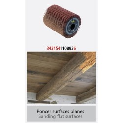 Brosse a lamelles abrasives pour poncer le bois ou le métal - FARTOOLS REX80 ...