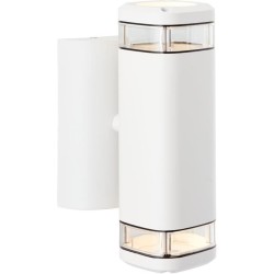 Applique extérieure - BRILLIANT - JANDY - Blanc - Métal/verre - GU10 max 2x18...