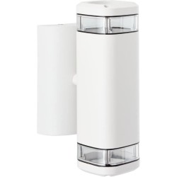 Applique extérieure - BRILLIANT - JANDY - Blanc - Métal/verre - GU10 max 2x18...
