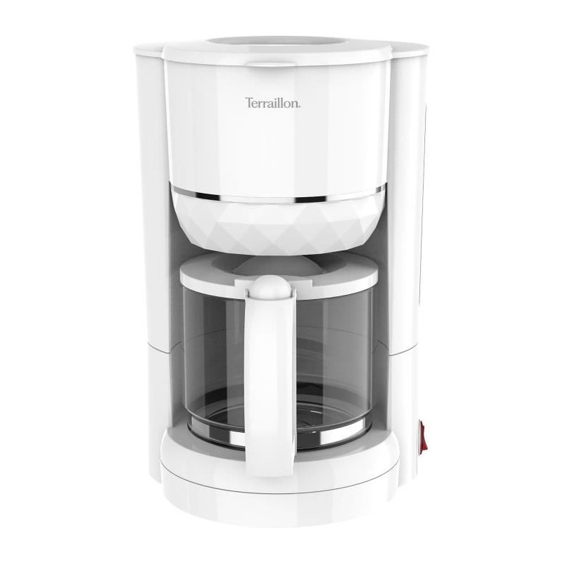 Cafetiere filtre – TERRAILLON - 15353 DIAMANT Blanc - 1.25L - 980W - Verseuse...