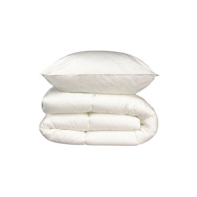 Pack linge de lit Microfibre - 1 Couette chaude 140x200 cm + 1 Oreiller 60x60...