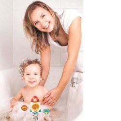 Jeu de bain fusée avec 3 animaux souples - LEXIBOOK - pour enfants de 18 mois...