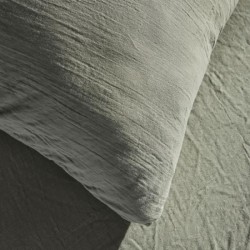 Parure de lit - TODAY - 123327 - 1 personne - 140x200 cm - Gaze de coton unie...