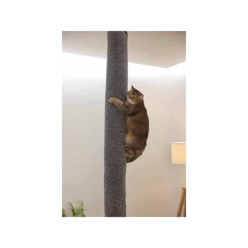 Sac a grimper pour chats - KERBL - CARPET - 16 x 16 x 240 cm - Fixation plafo...