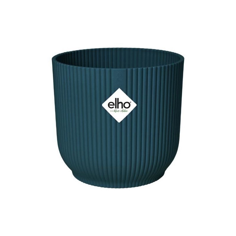 ELHO Pot de fleurs rond avec roues Vibes Fold - Ø 35 x H 32 cm - Intérieur - ...