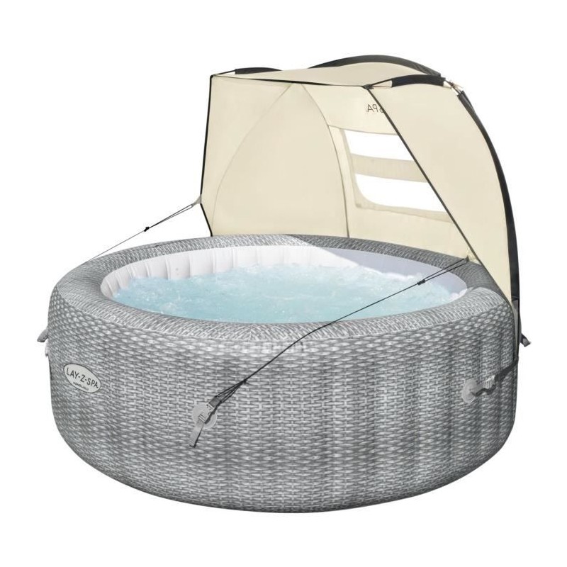 Auvent pour spa gonflable Lay-Z-Spa - BESTWAY - Protection anti-UV - Fenetres...