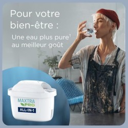 Carafe filtrante BRITA - Marella Rouge - Capacité 2,4L dont 1,4L d'eau filtré...