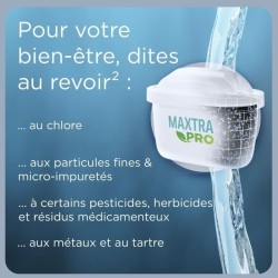 Carafe filtrante BRITA - Marella Bleue - Capacité 2,4L dont 1,4L d'eau filtré...