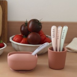 Lot de 4 cuilleres - BEABA - 1er âge - En silicone - Set Barbe a papa / Guima...