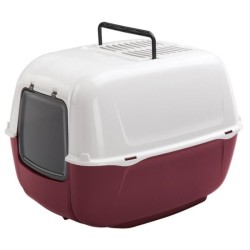 Maison de toilette - bac a litiere pour chat PRIMA - Plastique - Filtre a cha...