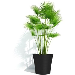 Pot de fleurs - GARDEN ID - Green Care Sense Noir-Anthracite - 30 x 27 cm - G...