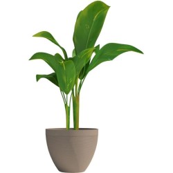 Pot de fleurs - GARDEN ID - Green Care Impact Taupe - 30 x 26 cm - Garanti 10...
