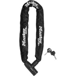 Chaîne Antivol Vélo - MASTER LOCK - 90 cm de longueur - Acier cémenté résista...