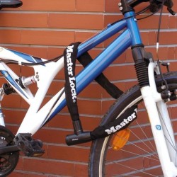 Chaîne Antivol Vélo - MASTER LOCK - 90 cm de longueur - Acier cémenté résista...