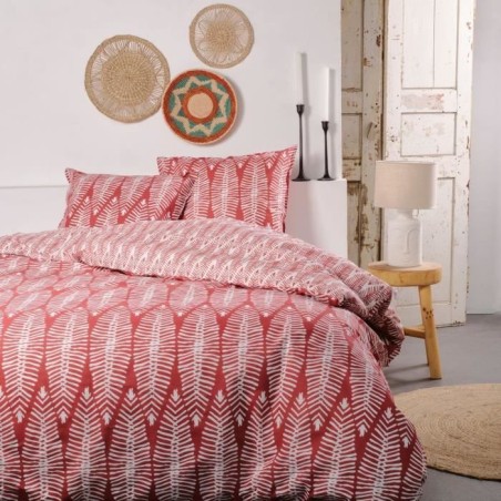 Parure de lit - TODAY - Sunshine - 2 personnes - 260x240cm - Coton - Imprimé ...
