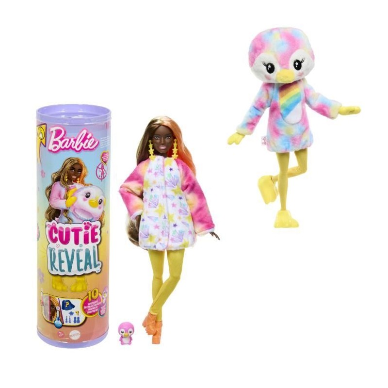 Barbie-Barbie Cutie Reveal-Poupée manchot Reve Coloré et 10 surprises