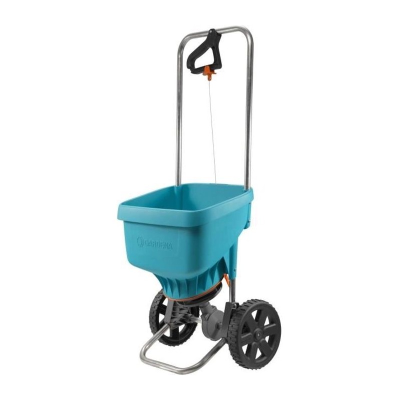 GARDENA Epandeur a engrais XL sur roues – Capacité 18L – Surface 800m² max – ...