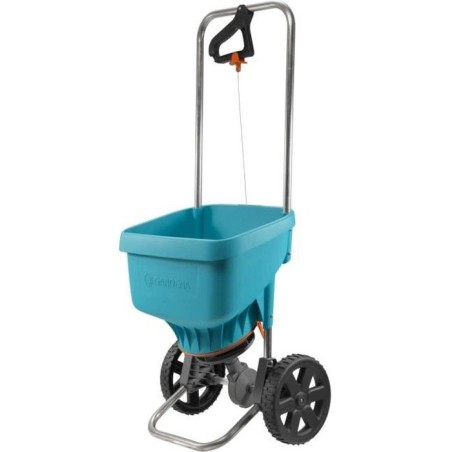 GARDENA Epandeur a engrais XL sur roues – Capacité 18L – Surface 800m² max – ...